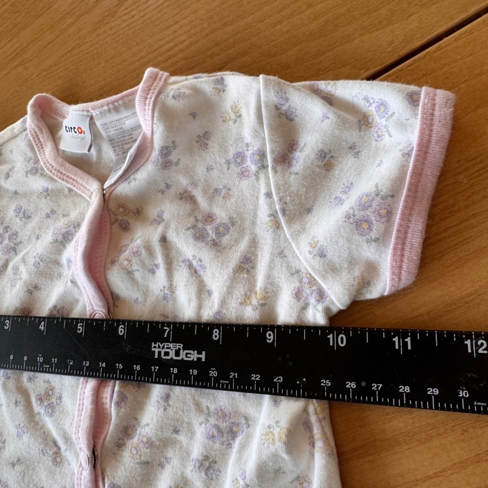 VTG Circo Floral Snap Up Bodysuit Baby Girl 3-6 Months Cottagecore Ditzy Floral - Picture 6 of 7